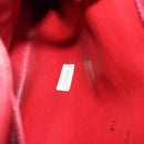 CHANEL Bicolore Chain Shoulder Bag Lamb Skin Red Gold CC Auth 154767-24