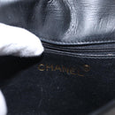 CHANEL COCO Mark Chain Shoulder Bag Enamel Black Gold CC Auth 154768-19