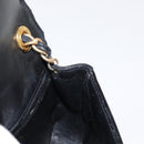 CHANEL COCO Mark Chain Shoulder Bag Enamel Black Gold CC Auth 154768-20