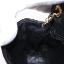 CHANEL COCO Mark Chain Shoulder Bag Enamel Black Gold CC Auth 154768-21
