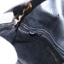 CHANEL COCO Mark Chain Shoulder Bag Enamel Black Gold CC Auth 154768-22