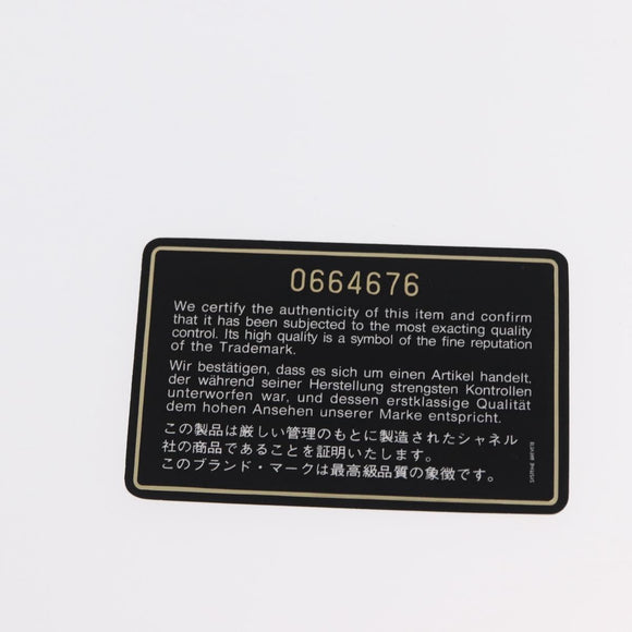 CHANEL COCO Mark Chain Shoulder Bag Enamel Black Gold CC Auth 154768