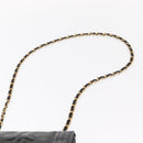 CHANEL COCO Mark Chain Shoulder Bag Enamel Black Gold CC Auth 154768-14