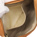 CHANEL Matelasse Chain Shoulder Bag Suede Beige gold CC Auth 154770-22