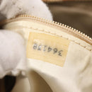 CHANEL Matelasse Chain Shoulder Bag Suede Beige gold CC Auth 154770-23