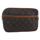 LOUIS VUITTON Monogram Compiegne 23 Clutch Bag M51847 LV Auth 154777-1