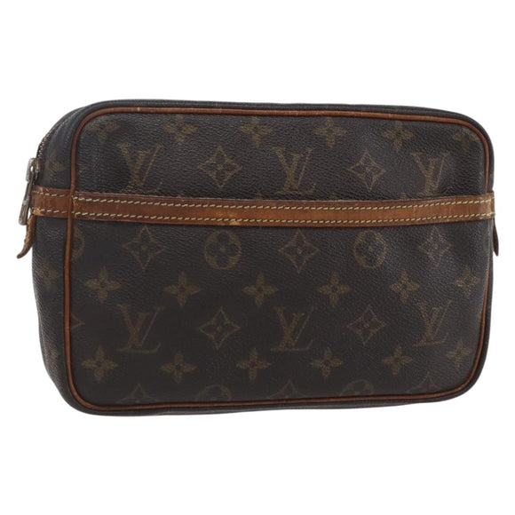 LOUIS VUITTON Monogram Compiegne 23 Clutch Bag M51847 LV Auth 154777
