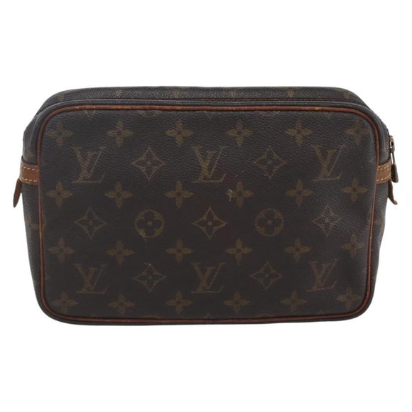 LOUIS VUITTON Monogram Compiegne 23 Clutch Bag M51847 LV Auth 154777