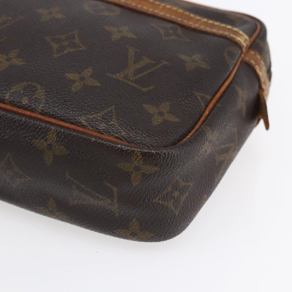 LOUIS VUITTON Monogram Compiegne 23 Clutch Bag M51847 LV Auth 154777