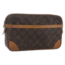 LOUIS VUITTON Monogram Compiegne 28 Clutch Bag M51845 LV Auth 154778-1