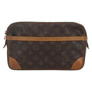 LOUIS VUITTON Monogram Compiegne 28 Clutch Bag M51845 LV Auth 154778-13