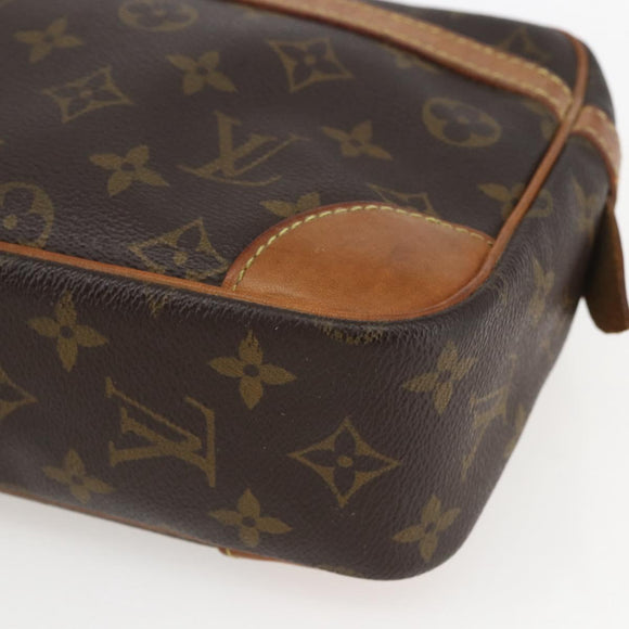 LOUIS VUITTON Monogram Compiegne 28 Clutch Bag M51845 LV Auth 154778