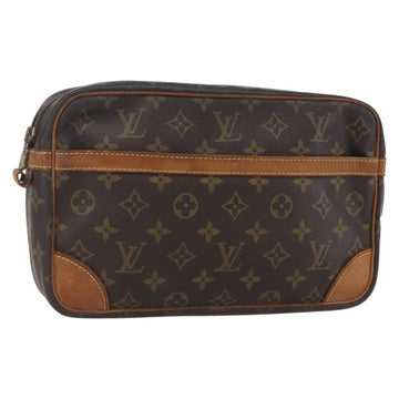 LOUIS VUITTON Monogram Compiegne 28 Clutch Bag M51845 LV Auth 154779