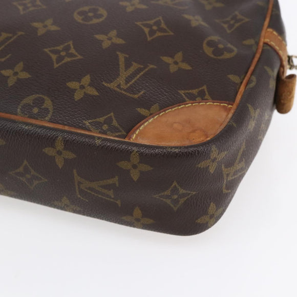 LOUIS VUITTON Monogram Compiegne 28 Clutch Bag M51845 LV Auth 154779