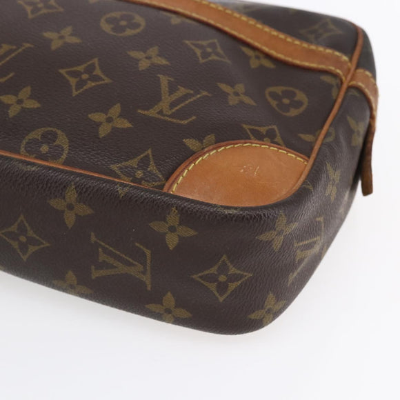 LOUIS VUITTON Monogram Compiegne 28 Clutch Bag M51845 LV Auth 154779