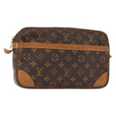 LOUIS VUITTON Monogram Compiegne 28 Clutch Bag M51845 LV Auth 154780-1
