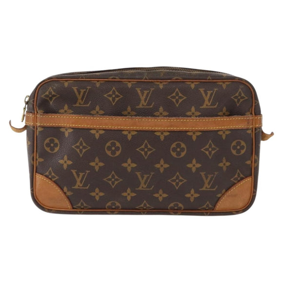 LOUIS VUITTON Monogram Compiegne 28 Clutch Bag M51845 LV Auth 154780