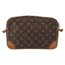 LOUIS VUITTON Monogram Compiegne 28 Clutch Bag M51845 LV Auth 154780-2