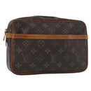 LOUIS VUITTON Monogram Compiegne 23 Clutch Bag M51847 LV Auth 154781-1