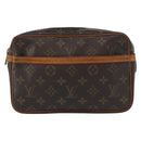 LOUIS VUITTON Monogram Compiegne 23 Clutch Bag M51847 LV Auth 154781-2
