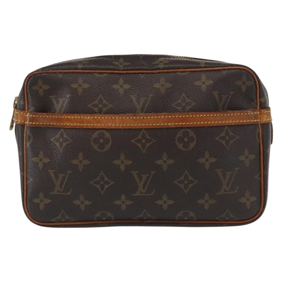 LOUIS VUITTON Monogram Compiegne 23 Clutch Bag M51847 LV Auth 154781
