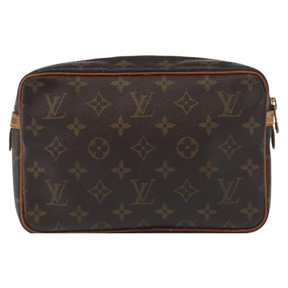 LOUIS VUITTON Monogram Compiegne 23 Clutch Bag M51847 LV Auth 154781