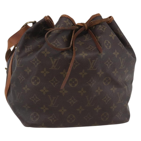 LOUIS VUITTON Monogram Petit Noe Shoulder Bag M42226 LV Auth 154786