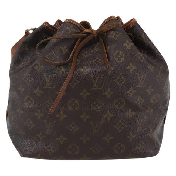 LOUIS VUITTON Monogram Petit Noe Shoulder Bag M42226 LV Auth 154786
