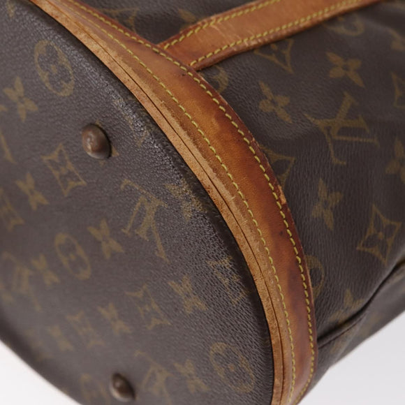 LOUIS VUITTON Monogram Bucket GM Shoulder Bag M42236 LV Auth 154791