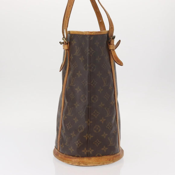 LOUIS VUITTON Monogram Bucket GM Shoulder Bag M42236 LV Auth 154791