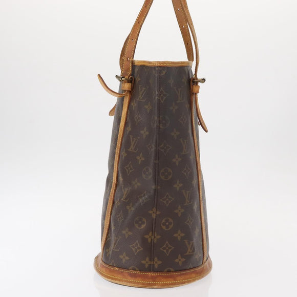 LOUIS VUITTON Monogram Bucket GM Shoulder Bag M42236 LV Auth 154791