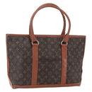 LOUIS VUITTON Monogram Sac Weekend PM Hand Bag M42425 LV Auth 154798-1