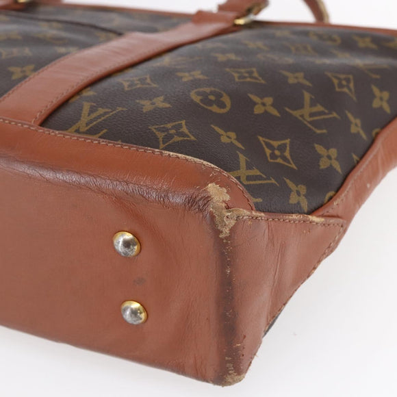 LOUIS VUITTON Monogram Sac Weekend PM Hand Bag M42425 LV Auth 154798