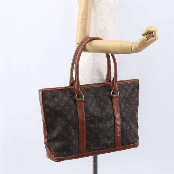 LOUIS VUITTON Monogram Sac Weekend PM Hand Bag M42425 LV Auth 154798