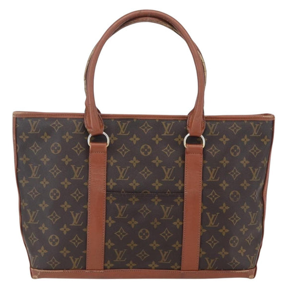 LOUIS VUITTON Monogram Sac Weekend PM Hand Bag M42425 LV Auth 154798