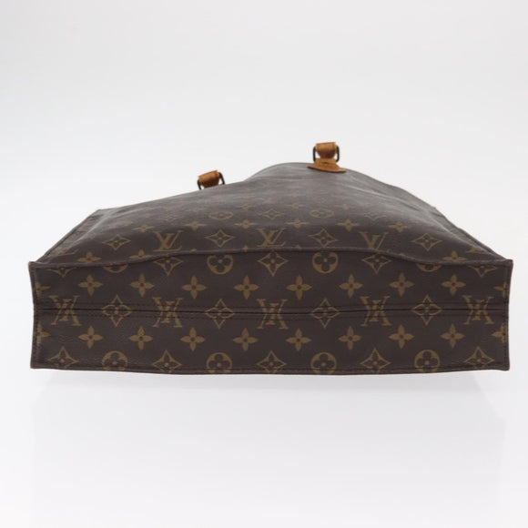LOUIS VUITTON Monogram Sac Plat Hand Bag M51140 LV Auth 154800