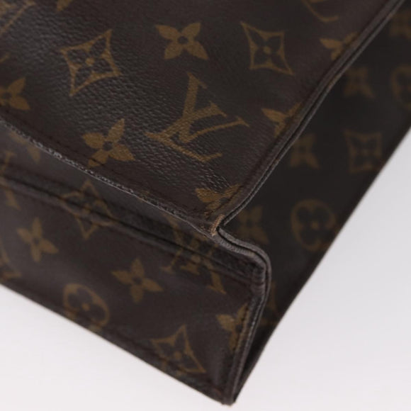 LOUIS VUITTON Monogram Sac Plat Hand Bag M51140 LV Auth 154800