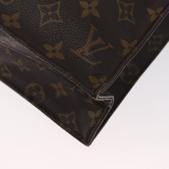 LOUIS VUITTON Monogram Sac Plat Hand Bag M51140 LV Auth 154800