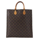 LOUIS VUITTON Monogram Sac Plat Hand Bag M51140 LV Auth 154800-2