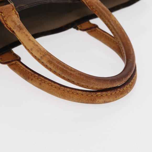 LOUIS VUITTON Monogram Sac Plat Hand Bag M51140 LV Auth 154800