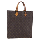 LOUIS VUITTON Monogram Sac Plat Hand Bag M51140 LV Auth 154801-1