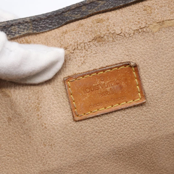 LOUIS VUITTON Monogram Sac Plat Hand Bag M51140 LV Auth 154801