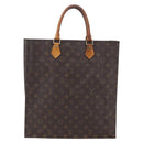 LOUIS VUITTON Monogram Sac Plat Hand Bag M51140 LV Auth 154801-13