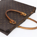LOUIS VUITTON Monogram Sac Plat Hand Bag M51140 LV Auth 154801-6
