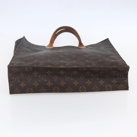 LOUIS VUITTON Monogram Sac Plat Hand Bag M51140 LV Auth 154801