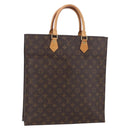 LOUIS VUITTON Monogram Sac Plat Hand Bag M51140 LV Auth 154802-1