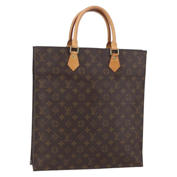 LOUIS VUITTON Monogram Sac Plat Hand Bag M51140 LV Auth 154802