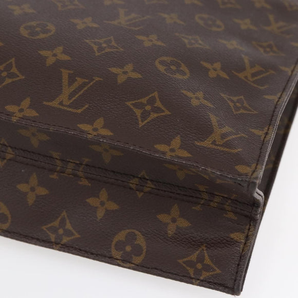 LOUIS VUITTON Monogram Sac Plat Hand Bag M51140 LV Auth 154802