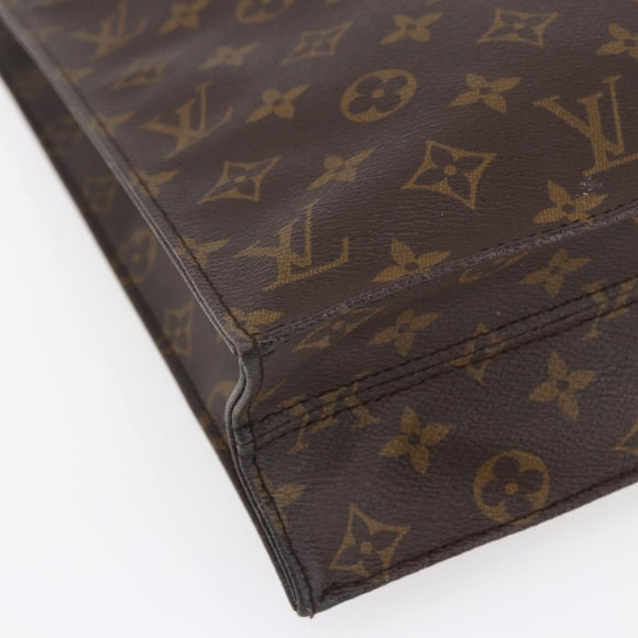 LOUIS VUITTON Monogram Sac Plat Hand Bag M51140 LV Auth 154802