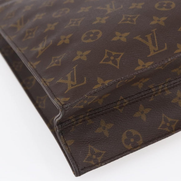 LOUIS VUITTON Monogram Sac Plat Hand Bag M51140 LV Auth 154802